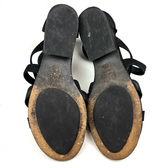 Eileen Fisher Eva Black Leather Strappy Sandals size 8.5 - Picture 8 of 8